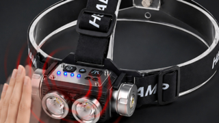 Double LED Mining Headlamp IPX4 Waterproof Type-C Charging Headlamp