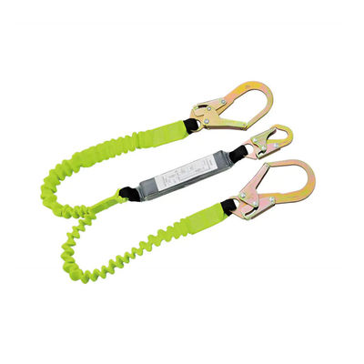 Buy 50mm Heavy Duty Webbing Shock Absorbing Fall Arrest Lanyard with Adjustable Length 1380mm-1800mm and Twin Legged Energy Absorber online manufacture