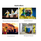 Type 3 Yellow Disposable Protective Coverall 6XL Chemical Protective Ppe Suit Disposable