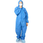 Blue S-2XL Safety Disposable Protective Coverall Clothing SMS Medical Coverall Suit