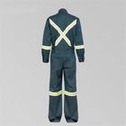 88 Cotton 12 Nylon Green Safety Coverall Suit Safety Work Clothing With Reflector