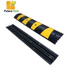 1830x300x58mm Reflective Rubber Speed Hump Heavy Duty Speed Bumps For Traffic Roadway