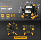Rechargeable Portable LED Work Light 2 COB 2000Lumens 360 Degree Rotation Foldable