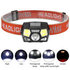 LED Headlamp Safety Light Rechargeable Portable Waterproof Headlamp  with 6 Modes  for Running Camping Hiking Boating