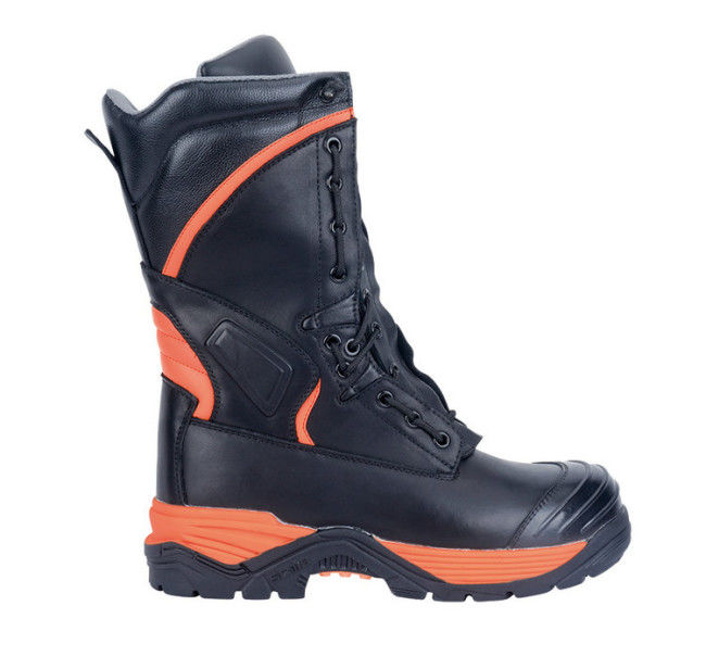 US3-14 Safety Heat Resistant Industrial Work Boots Shock Absorbing Fireman Boots Steel Toe