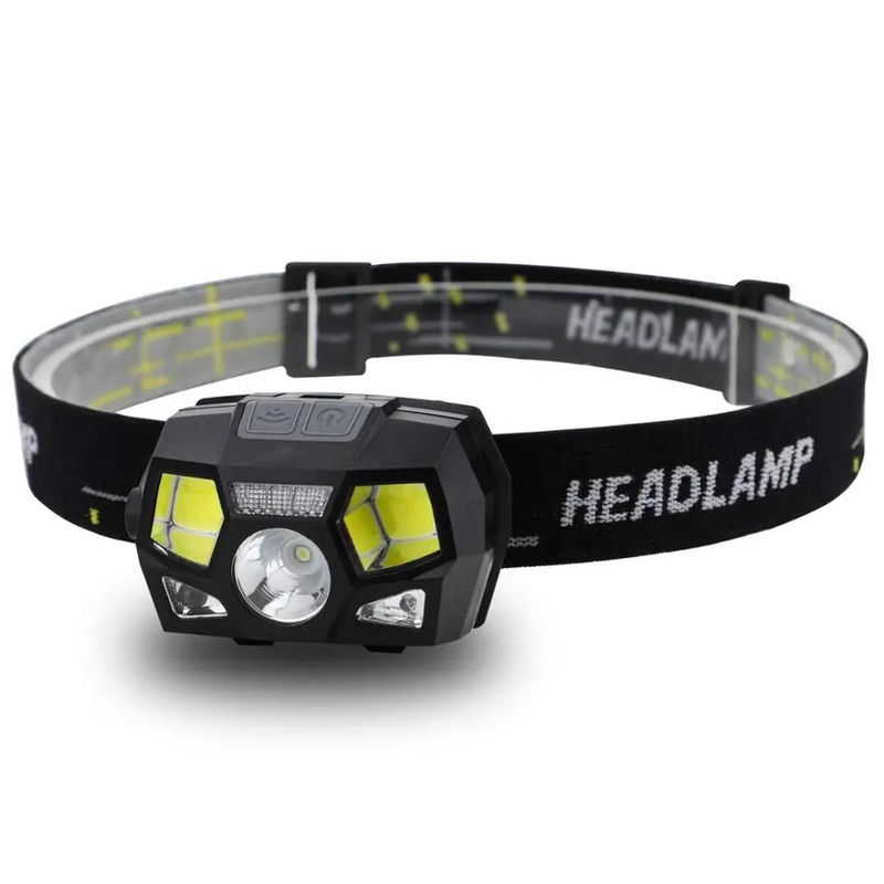 LED Headlamp Safety Light Rechargeable Portable Waterproof Headlamp  with 6 Modes  for Running Camping Hiking Boating