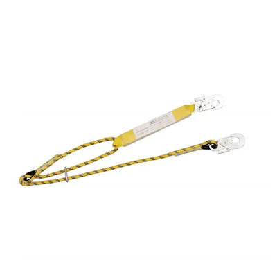 Good price 1460 To 1988mm Adjustable Safety Lanyard with Kernmantle Rope and Yellow Energy Absorber for Fall Arrest online