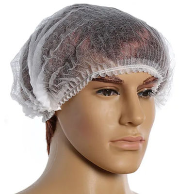 Good price 14gsm Head Cap Non Woven Disposable Bouffant Cap With Elastic Band 18in 19in online