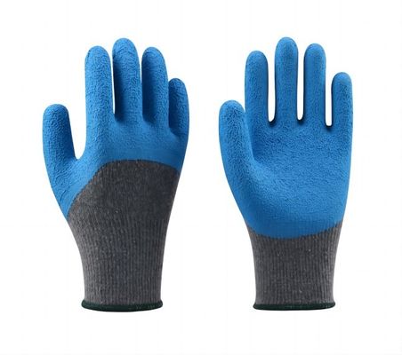 Good price 10 Gauge Latex Crinkle Palm Coated Rubber Dipped Gloves EN388 Certified for Construction and Gardening online