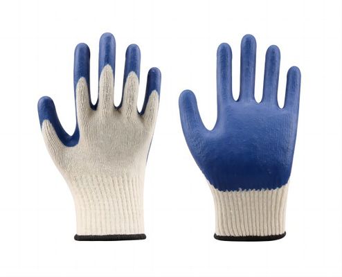Good price 10 Gauge Polycotton Rubber Dipped Gloves with Latex Smooth Coating and Open Back Design for Industrial Safety online