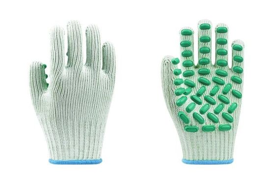 Good price Polycotton Liner Safety Work Gloves with Latex Dots Coating and ANSI/ISEA 138 Level 2 Protection online