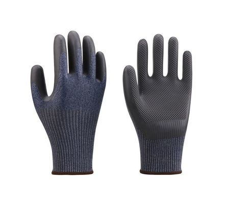 Good price Eco Latex Slip Resistant Safety Gloves with 13 Gauge HPPE Liner for Cut Resistance online