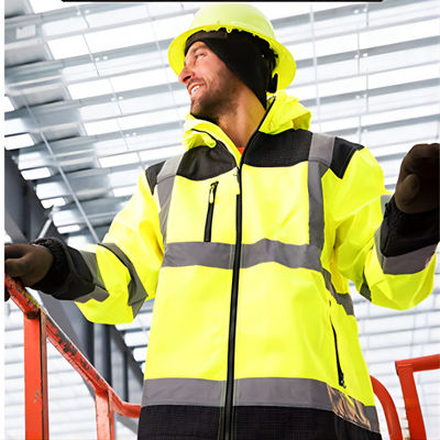 Good price Waterproof Thermal Safety Reflective Jacket with Detachable Hood for High Visibility Workwear online