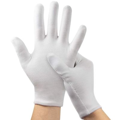 Good price Washable Stretchable Breathable Hand Cotton Gloves for Work Inspection and Safety online