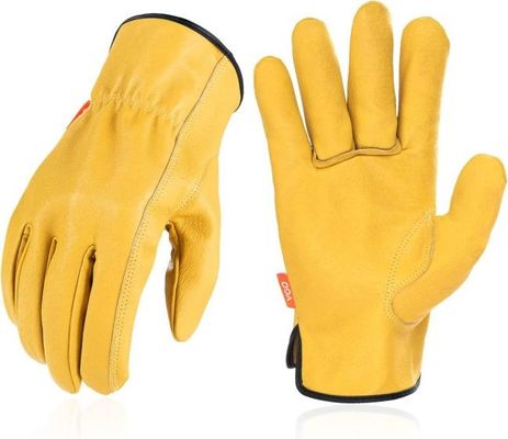 Good price Tear Resistant Hand Leather Gloves with Dexterity and Easy On Off Design for Safety Work online