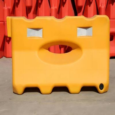 Good price Safety Temporary PE Plastic Road Barriers For Roadway Safety 1300X650X200X400mm online