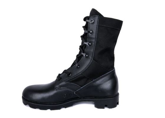 Good price EUR39-47 Black Genuine Leather Tactical Boots Waterproof Black Leather Combat Boots Womens online