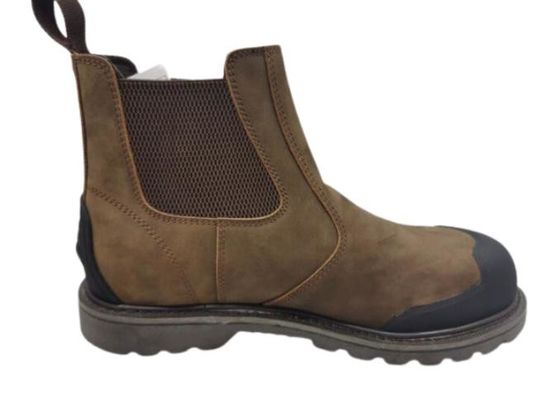 Good price Rubber Out Goodyear Safety Boots Crazy Horse Leather Kick Off Protector Steel Toe Work online