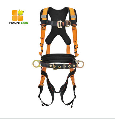 Good price ANSI Certified Full Body Harness with 6 Point Adjustment and 25000 Pounds Breaking Strength online