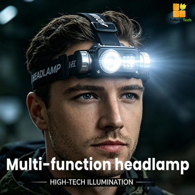 Good price RGB LED Headlamp Work Light with Type-C Rechargeable and IPX4 Waterproof for Outdoor Activities online